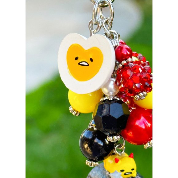 Gudetama Oni Sushi Rement Keychain Purse Bag Charm - Picture 5 of 5
